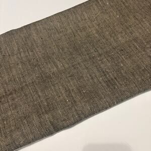 Black Tan Herringbone Cotton Fabric 58" Wide 1.5 Yards Classic Weave
